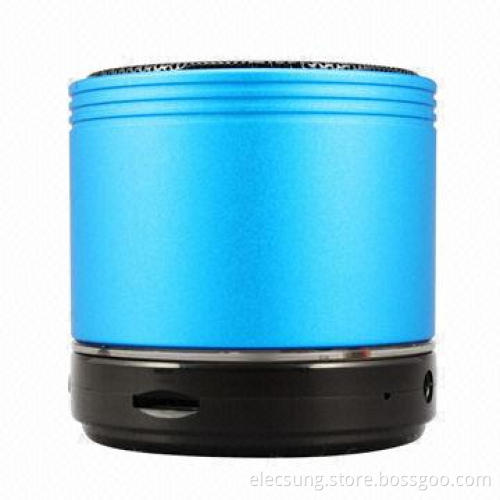 Portable Bluetooth Speaker, Supports T-fFlash Card, FM Radio, Sized 60 x 58mm